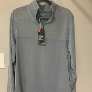 NEW W/ Tags Under Armour 3/4 Zip Grey Large